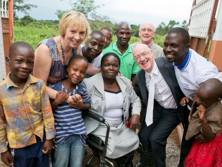 Geoff and the team in Uganda